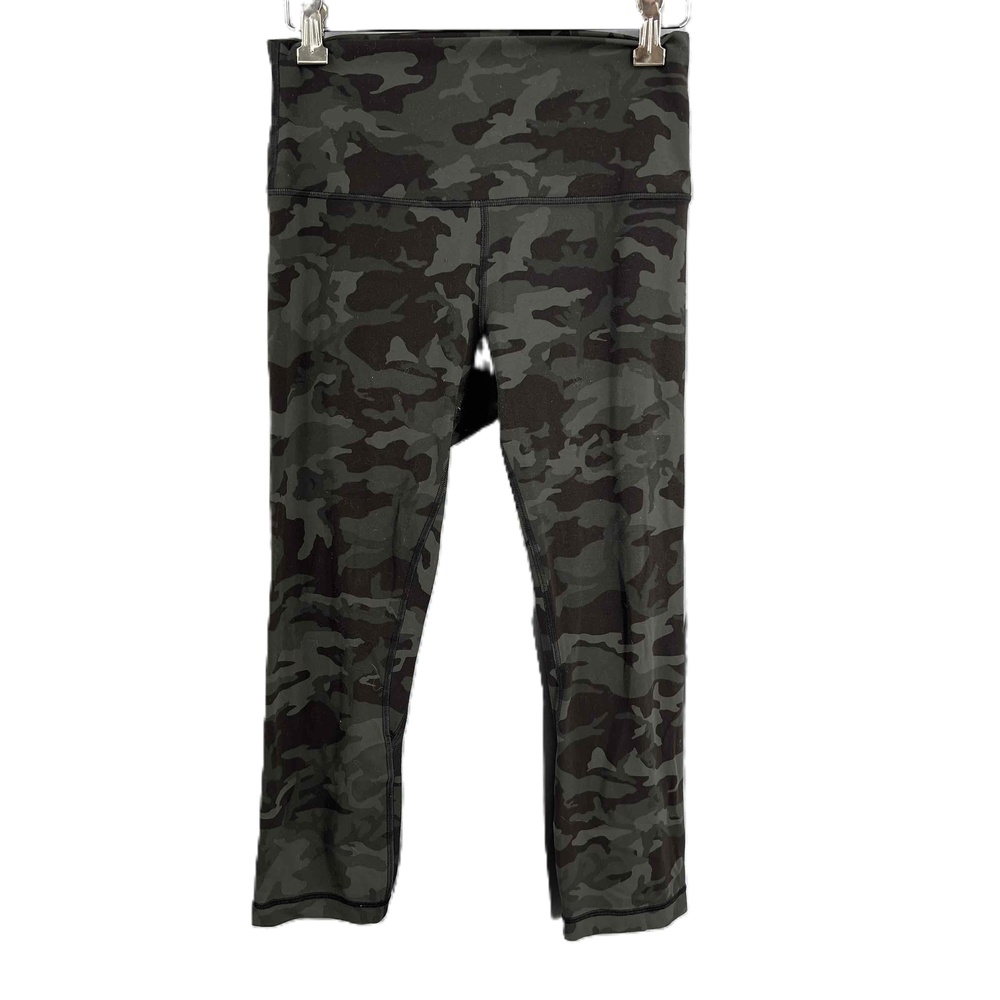 Lululemon Align Camo Crop 21” Incognito Camo Multi‎ Grey Legging Size 6